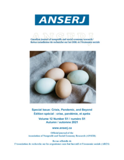 					View Vol. 12 No. S1 (2021): Special Issue: Crisis, Pandemic, and Beyond: Nonprofits and the Adaptive Capability of Communities
				